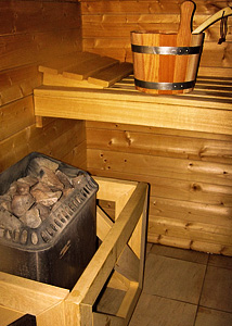 Entspann dich in der Sauna